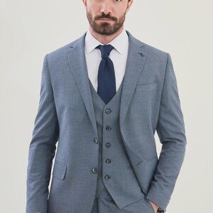 Navy Blue Three Piece Suit - Mens Suits - Suit for Men - Wedding Suit - GENT WITH