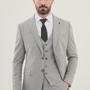 Grey 3 Piece Suit - Mens Suits - Suit for Men - Wedding Suit - GENT WITH