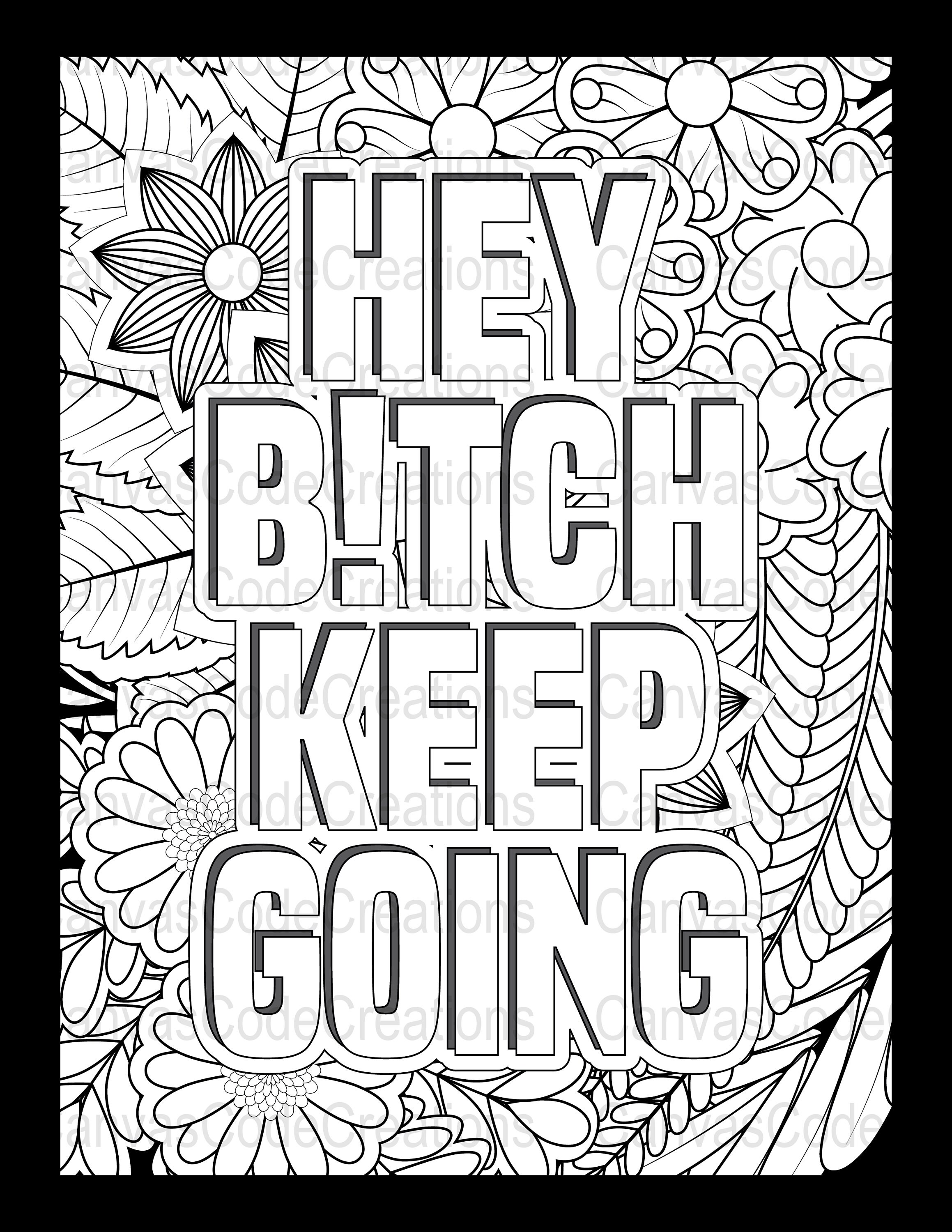 Funny Adult Coloring Page Digital - Il Fullxfull.5659687084 C4q9 