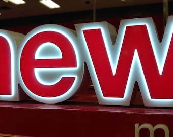 Custom LED Channel Letters, Acrylic and ABS, Front Lit or Backlit Business Signs