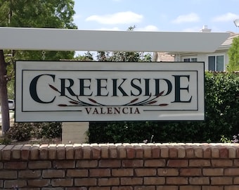 Custom Engraved Community Entrance Sign, HOA and Building Signs, Quote Required
