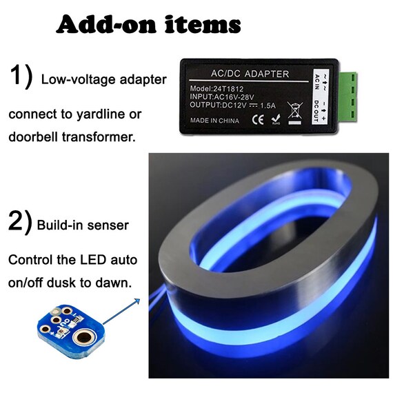 Add On Upgrade Items 16 28vac Adapter And Dusk To Dawn Auto Etsy