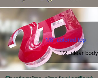 Custom Acrylic 3D Logo Sign, Office Wall Decor