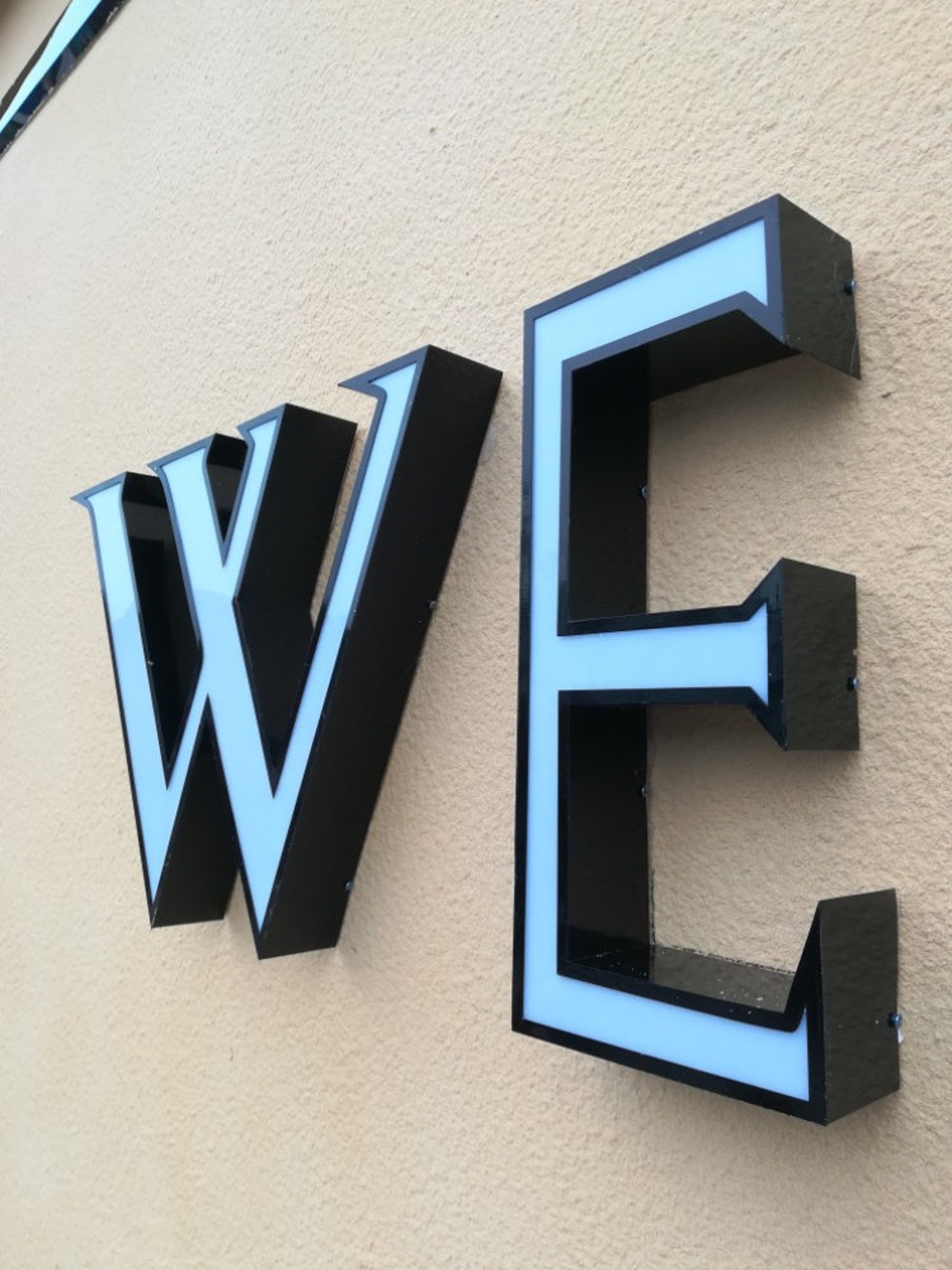 Custom LED Illuminated Channel Letters 3D Logo Storefront | Etsy