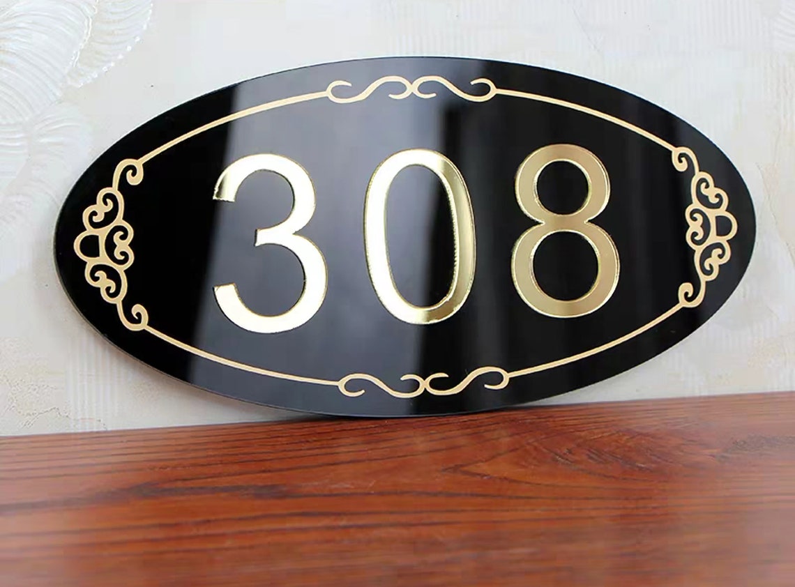 Custom Room Number Plaque, 3D Acrylic Numbers. Best for Office, Hotel ...