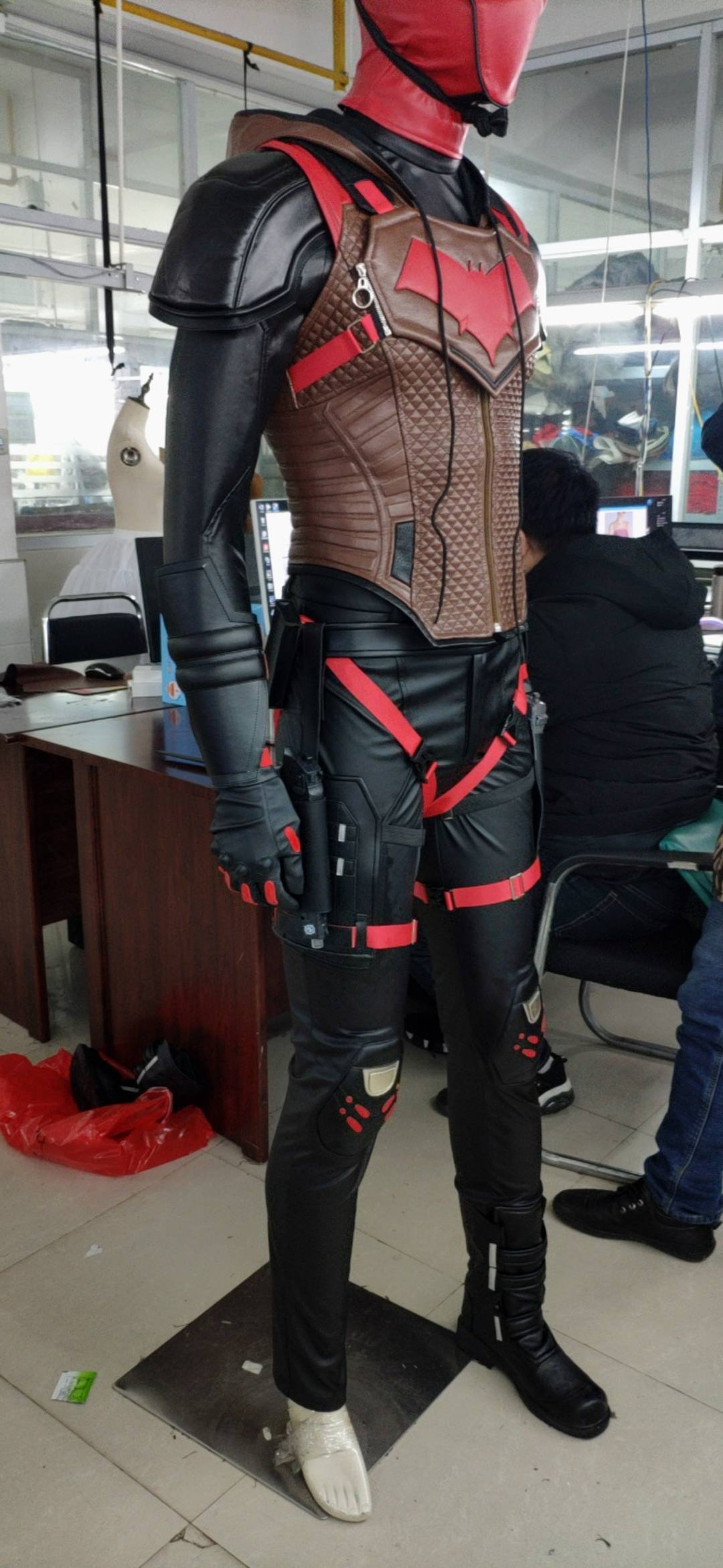 Gotham Knight Red Hood Cosplay Costume Full Set Jason Todd Etsy