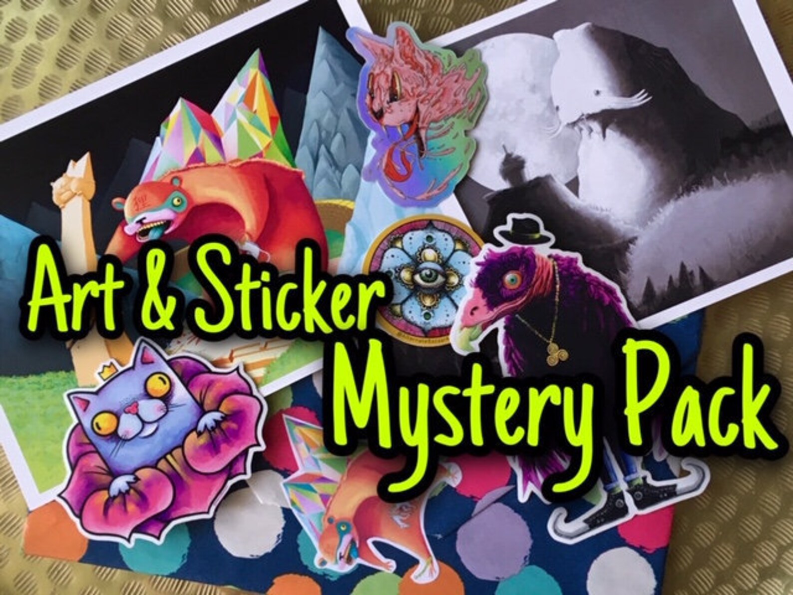 Art Mystery Box Mystery Pack Surprise Gift Box Etsy