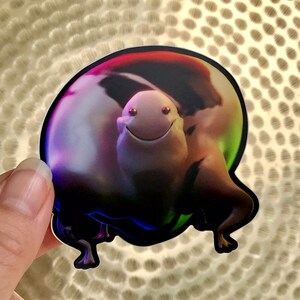 LIMITED EDITION Sticker Series: Cow of Marble City Pizza. Waterproof Vinyl Decal for your water bottle, laptop or car.