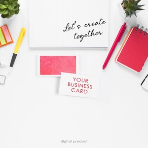 Biglietto da visita personalizzato, business branding, download digitale