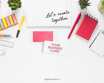 Custom business card design, boutique branding, digital download