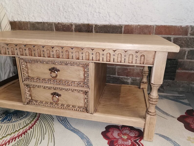 Oak Old Charm Coffee Table Etsy