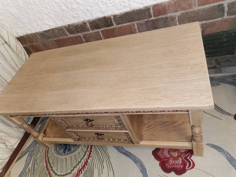 Oak Old Charm Coffee Table Etsy