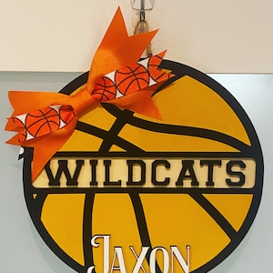 Personalized Basketball Gifts, Wooden Basketball Sign, Basketball Team Gifts, Custom Basketball Name Sign, Senior Basketball Gifts