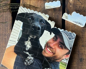 Personalized Photo Building Block Puzzle, Custom Picture Gift