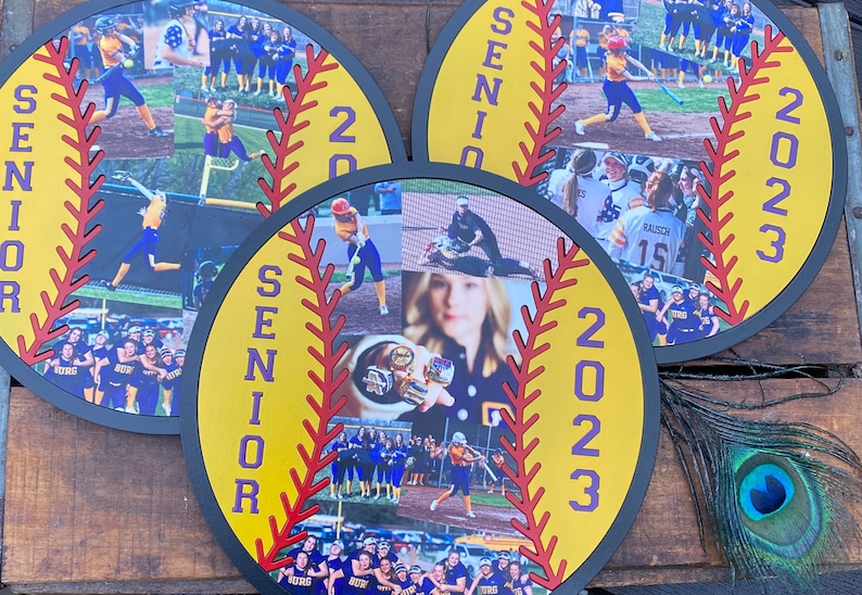Softball Player Gifts Softball Photo Collage Baseball Etsy