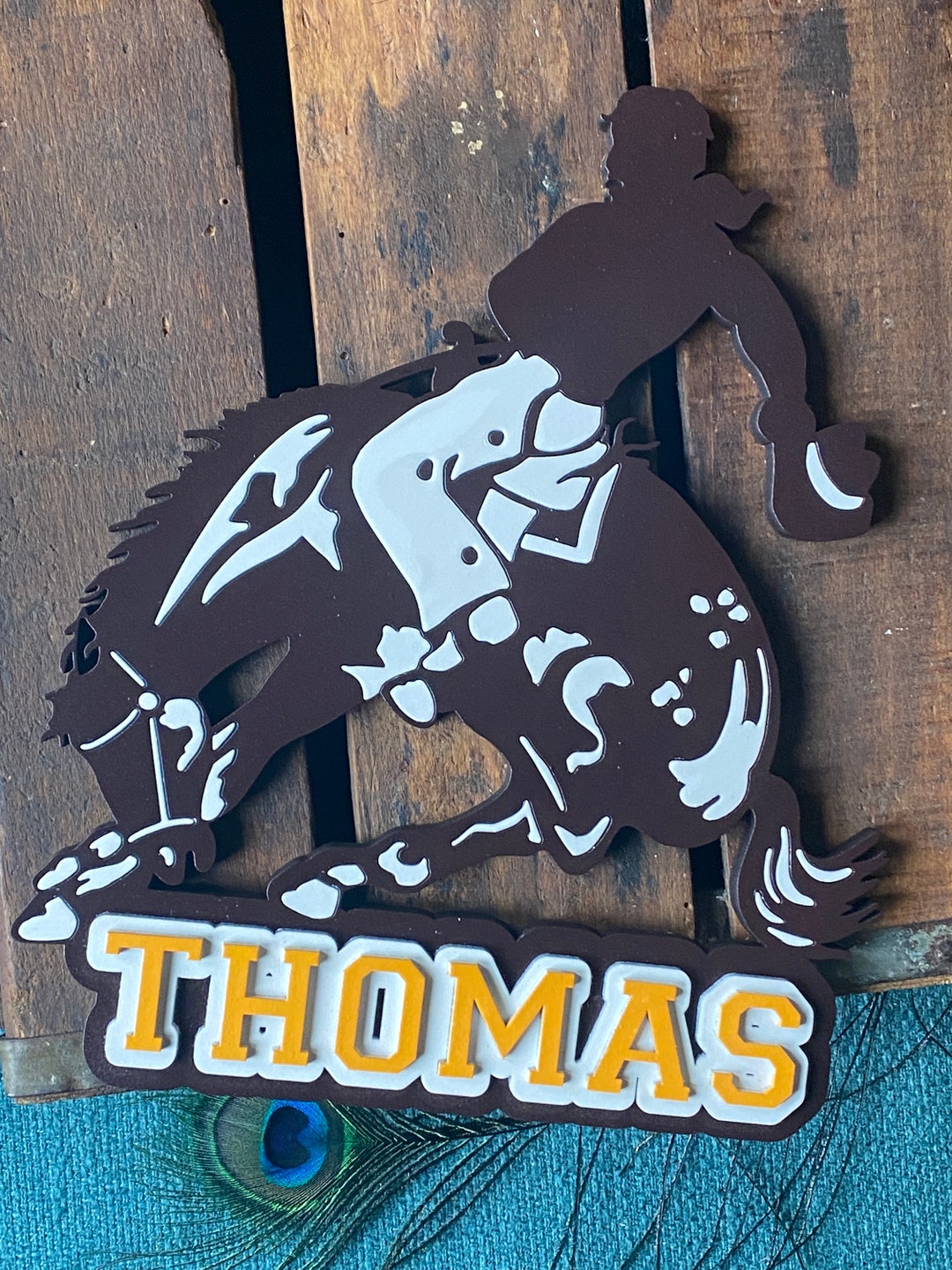Custom Mascot Sign, Mascot Team Door Sign, High School Mascot Gift