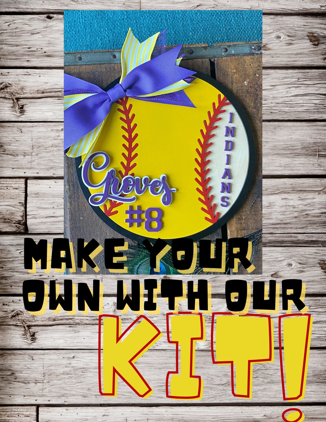 Softball Door Hanger Kit Softball Team Door Sign Kit High School Softball Door Hanger Kit Softball Team Door Sign Kit High School