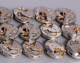 Steampunk Watch Movements: USSR Zarya Mechanisms, 20mm (12 pcs)
