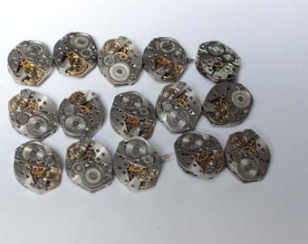 50 mouvements de montre steampunk, 18 mm Zarya Rhombus mécanismes pour la fabrication de bijoux