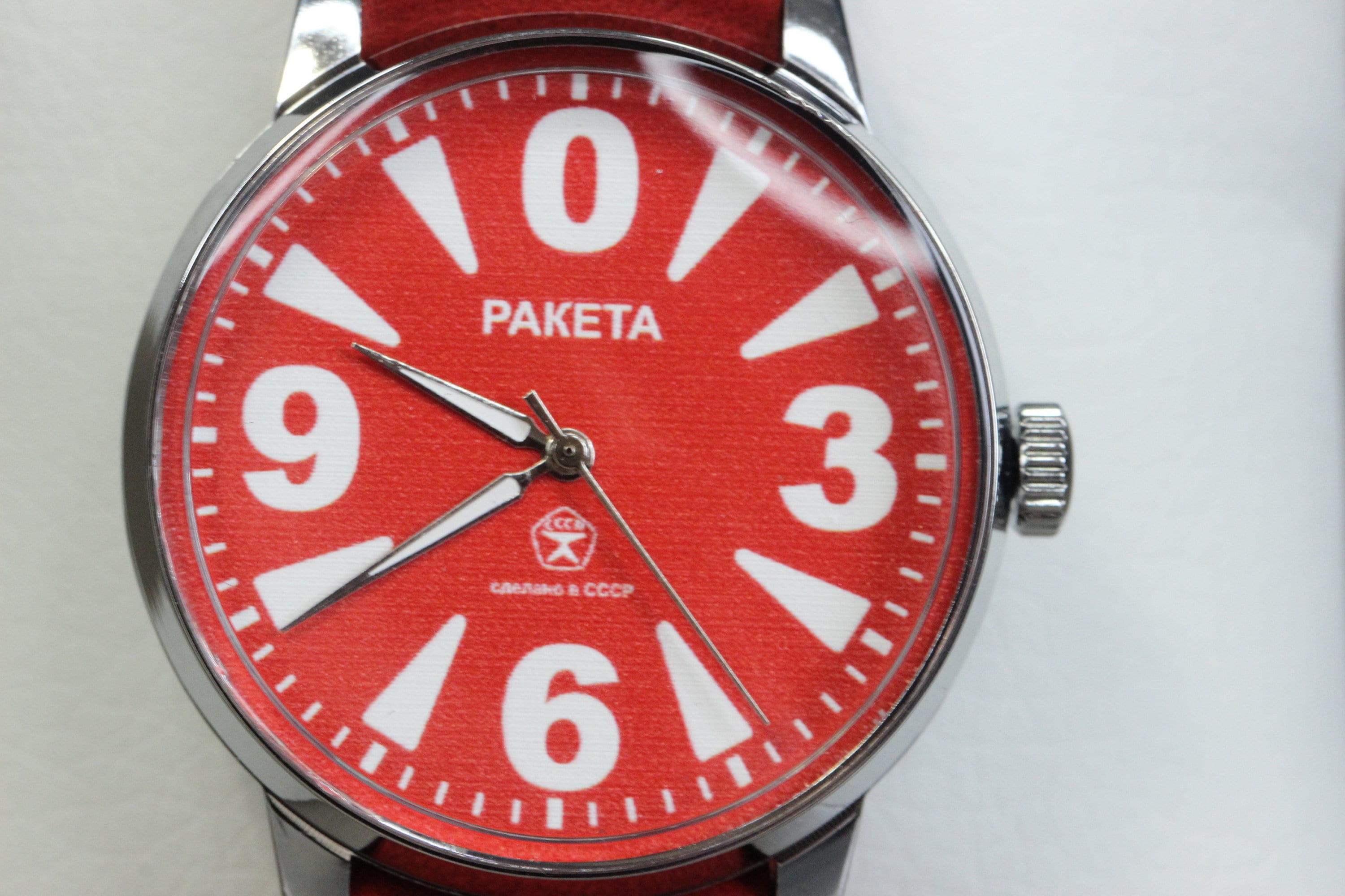 Wristwatch Raketa Big Zero Watch Leather Handmade Strap - Etsy