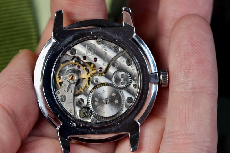 Mechanical Watch Pobeda Pilot /lumi dial/ Military Mens Watch, Numbers and arrows that glow in the dark. image 16