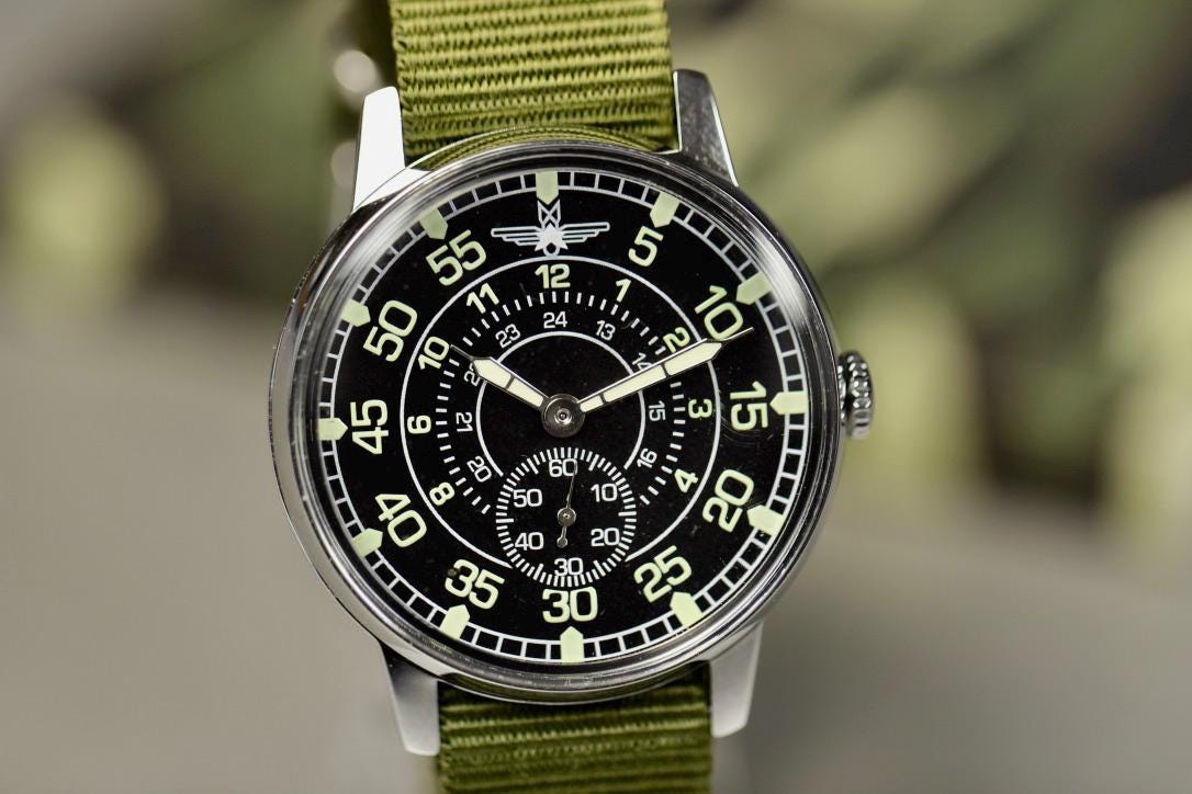 Pobeda aviator watch - Etsy 日本