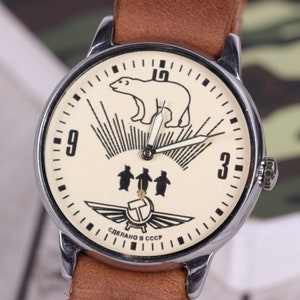 Vintage Buran Mechanische Uhr: UdSSR Militär Armbanduhr Geschenk