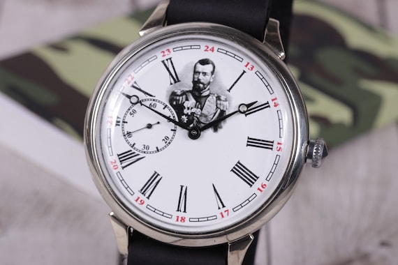 Wrist watch Molnija, Nicholas II, Russian watch, m