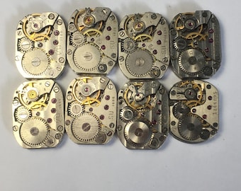 Steampunk-bewegingen Mechanismen Horlogeonderdelen Rechthoek 18 mm Luch Steampunk 8 stuks kunst