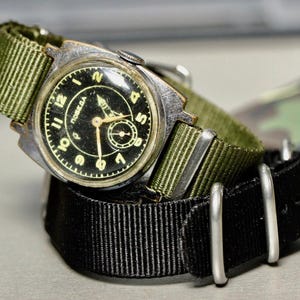Vintage Watch Pobeda, Mechanical Original watch, Rare watch, Men's watch, Military USSR watch, Watches by mens