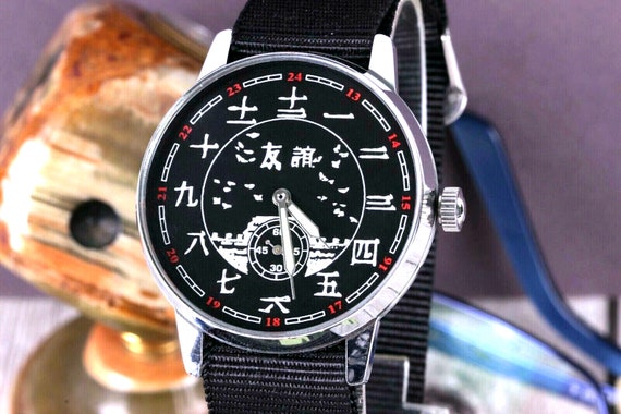Soviet Watch Pobeda Chinese Black Dial Style Mechanical Watch