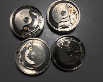 Uhrwerke: UdSSR Lutsch & Sarja, 20 mm DIY Teile 4 Stk