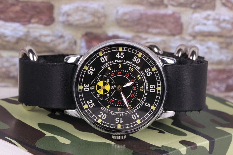 Pobeda ZIM watch Russian watch Radiation troops Vintage Etsy