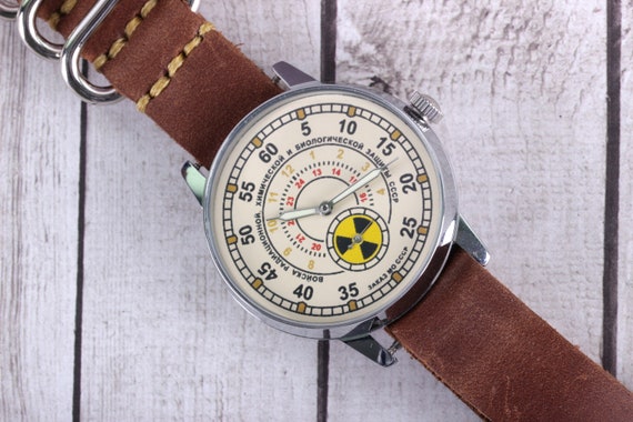 Soviet watch Pobeda ZIM Radiation troops , Vintag… - image 6