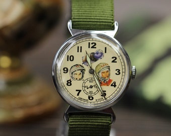 Montre soviétique Gagarine mécanique RARE montres first cosmonaut Watch Montre ukrainienne, Montre militaire pour homme