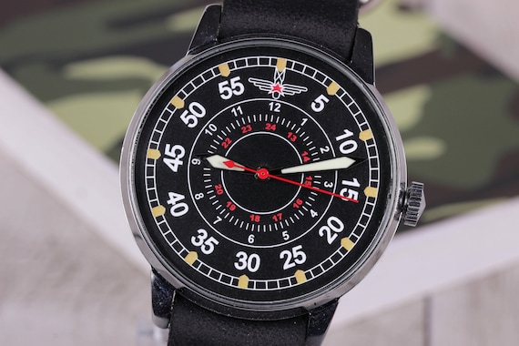 Wrist watch Raketa Pilot Laco, Vintage Watch, Mech