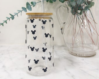 Mini Mouse Ears Beer Can Glass, Iced Coffee Cup, Soda Glass Can
