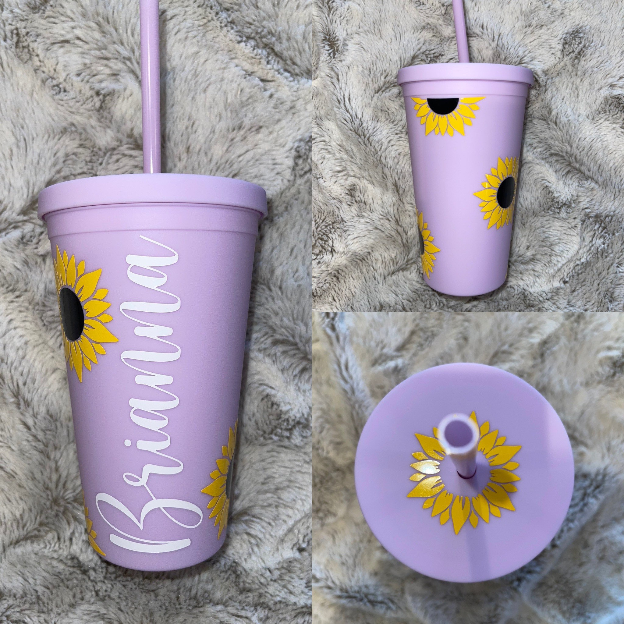 Sunflower Tumbler | Personalized Tumbler | Gift for Her | Birthday Gi…