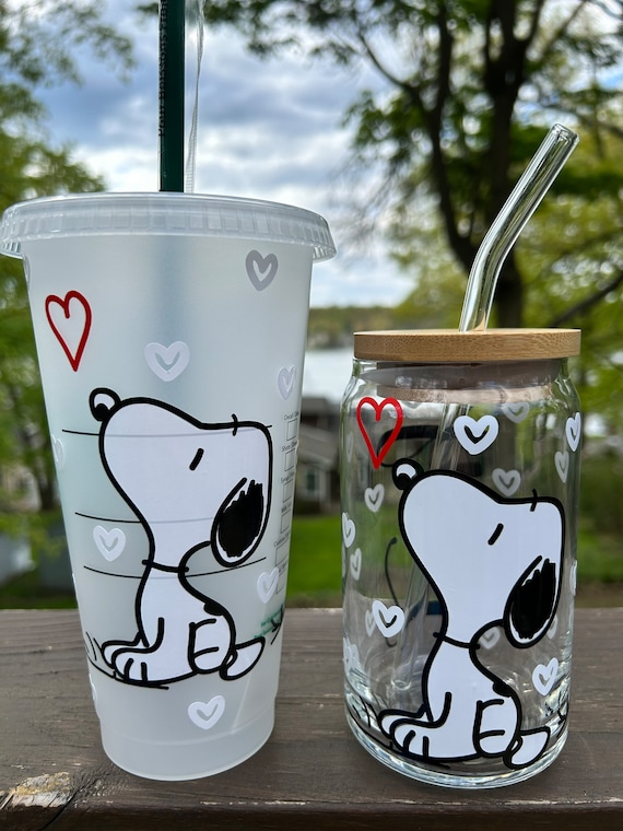 Snoopy Beer Can Glass Peanuts Coffee Cup Personalized Coffee Cup