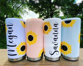 Enfriador de latas delgadas de girasol / Enfriador de latas delgadas / Enfriador de latas delgadas / Soporte para bebidas
