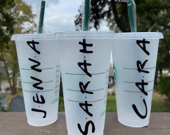 Friends Inspired Starbucks Cup | Starbucks Cold Cup | Birthday Gift | Gift for her