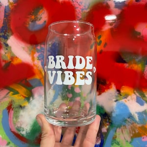 ブライドバイブスアイスコーヒーグラス、ガラスコーヒーカップ、ソーダガラス缶、ブライドビール缶グラス