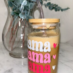 Mama Beer Can Glass, Mothers Day Gift, Mama Coffee Cup, Girl Mom Gift ...