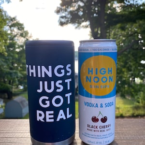 High Noon Slim Can Cooler, Personalized Koozie, Slim Can Cooler, High Noon Tumbler, Slim Can Koozie, Hard Seltzer Cooler