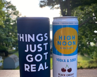 High Noon Slim Can Cooler, Koozie personalizzato, Slim Can Cooler, High Noon Tumbler, Slim Can Koozie, Hard Seltzer Cooler