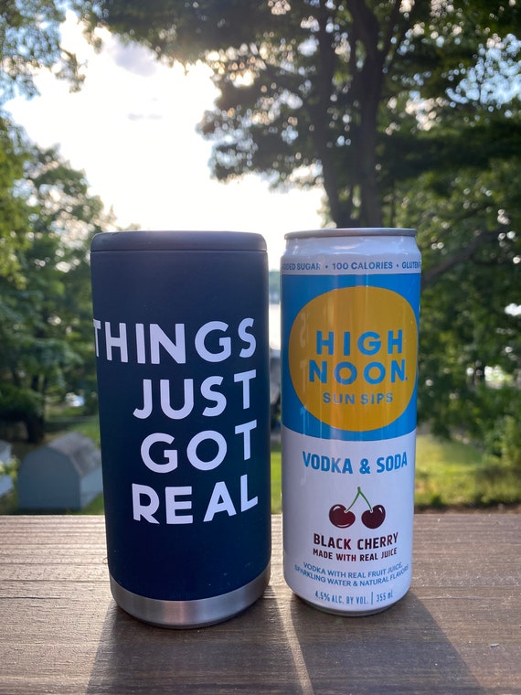 High Noon Slim Can Cooler, Personalized Koozie, Slim Can Cooler, High Noon  Tumbler, Slim Can Koozie, Hard Seltzer Cooler 