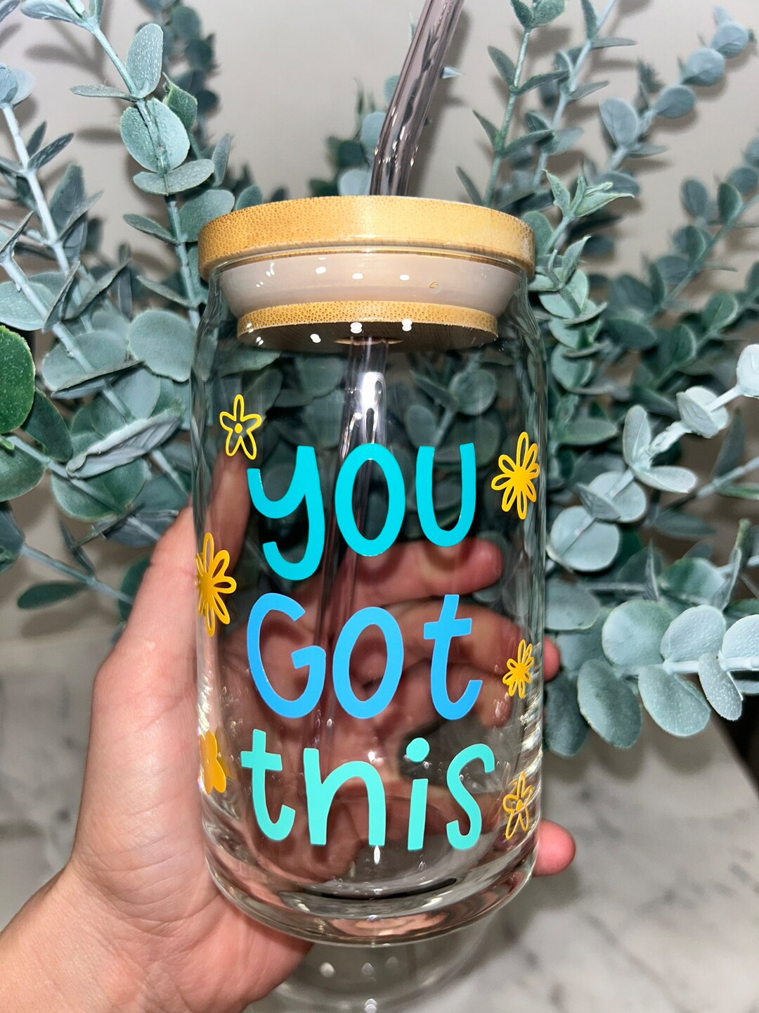 You Got This Beer Can Glass, Mental Health Beer Can Glass Etsy