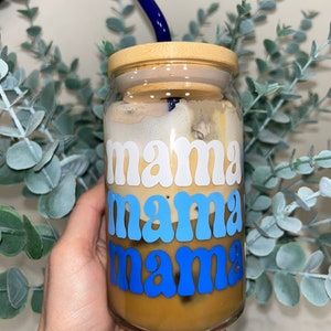 Boy Mom Beer Can Glass, Mothers Day Gift, Mama Coffee Cup, Boy Mom Gift