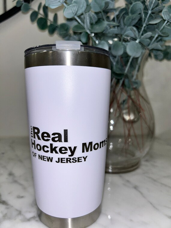 The Real Hockey Moms Of Your Town Travel Tumbler, Hockey Mom Tumbler, Hockey Mom Gift