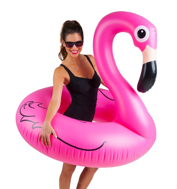 big flamingo pool float
